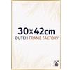 Dutch Frame Factory - Cornice 30x42 cm - Oro - Cornice per foto in Plastica con vetro plastico Antiriflesso - Cornice portafoto 30x42 cm - Easy