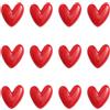 Ruispeed Set da 12 magneti a Forma di Cuore Rosso, magneti Decorativi per Frigorifero e Lavagna, Ideali per Ufficio, Cucina, armadietto e Bambini