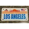 Biopracess Targa in metallo con scritta in lingua inglese Los Angeles California, 15,2 x 30,5 cm