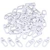 Hotop Tenda Binario Ganci Clip per Tende in Plastica per Tenda a Binario, Confezione da 50 (Clips)