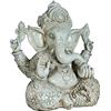 Pevfeciy Ganesha Buddha Statua Grande, Indiano Ganesh Scultura in Resina, Decorazione Regalo Fatta a Mano Ornamenti per Casa, Giardino, 30cm/1.7kg