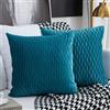 Sunia Fodera per Cuscino di tiro Set di 2 Federe per Cuscino 45x45cm Quadrata Decorativa Fodere per Cuscini Moderne in Velluto per Divano Letto Divano Sedia Camera da Letto Soggiorno Copricuscini