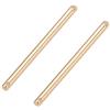 BENECREAT 20PCS Connettori A Barra Placcati Oro 18K Connettori A Maglie in Ottone da 35x2mm Connettori A Ciondolo per Collana con Bracciale Creazione di Gioielli, Foro: 1mm
