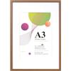 Scholartree Scholar Tree Cornice A3, confezione da 1 cornice marrone formato A3, 29,7 x 42 cm, cornici in legno con passepartout A4, cornici A3 da appendere alla parete