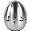 HENGBIRD Timer da cucina, timer a forma di uovo, divertente, in acciaio inox, a breve termine, da cucina, cronometro a mano