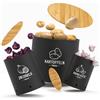 Homhut Porta Patate Cipolle Aglio 3 Pezzo, con Coperchio e Fori di Ventilazione, Contenitori Cucina Impilabili in Plastica, Salvaspazio e Lavabili in Lavastoviglie