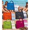 Generico Guru Telo Mare Fouta con Borsa Coordinata - 70% Cotone 30% Poliestere - Leggero e Asciugatura Rapida (Fuxia)