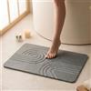 Homellence WHERE HOME MEETS EXCELLENCE Homellence Tappeto Bagno Diatomite Asciugatura Rapida 60x39 cm - Tappeto Bagno Assorbente - Tappetino Doccia Pietra Antiscivolo - Tappetino Pietra Antibatterico - Stone Bath Mat (Infinite Zen)