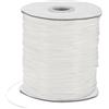 M METERXITY Cordino In Poliestere Cerato 175 Iarde 1.5mm Filo Per Bigiotteria Con Rocchetto Per Creazione Di Gioielli/Fai Da Te/Collane/Bracciali Filo Per Braccialetti Macramè [Bianco Puro]