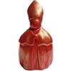 Generico Statua San Gennaro Busto in Ceramica fatto a Mano (Ceramica 3-14x8 Rosso e Oro)