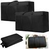 TESSTSY 2 Pezzi 160L Grande Borsa Portaoggetti, 90 x 55 x 27 cm, Nero