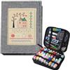 Generico Libro di Punti, Libro di Istruzioni per Il Ricamo, DIY Stitching Book, Stitches Sample Book con Nome di Ricamo, Adatto a Chiare Impara Il Ricamos, Viene Fornito con un Kit da Cucito