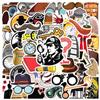 LYLSDSB Adesivi detective, 50 pezzi, impermeabili, divertenti adesivi con agente segreto per laptop, skateboard, bottiglia d'acqua, album di ritagli, auto, moto, chitarra, bagagli, in vinile, per adolescenti