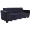 Menzzo Clayton Divano in Velluto, Nero, 200