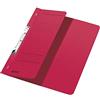 LEITZ Cartelle con ganci - per registratori - cartoncino manilla - f.to A4 - Rosso - 1 Pezzo - 37440025
