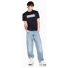 Armani Exchange 3D Printed Big Front Logo T-Shirt, Navy Scuro, L Uomo