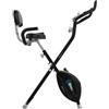 Cecotec Bicicletta Statica Pieghevole DrumFit X-Bike Neo Ultra. Sella Comfort con Schienale, Volano Inerzia 1,5kg, 8 Livelli, Piegatura Facile e Compatta, Schermo LCD, Supporto Dispositivi, Pulsometro