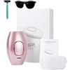 MEIION solippy Epilatore Luce Pulsata - Compatto e portatile, facile da usare, 2 Modalità, 5 Intensità - Donna Uomo, Viso & Corpo