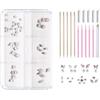 Uzionoie Brillantino Dente Kit,Teeth Gems Kit per Brillantini Denti,Adatte ai Principianti,Decorare Denti e Unghie,per Feste di Trucco,Celebrazioni
