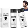 Generisch 2 pezzi di polvere testurizzata per uomo, aggiunge volume e consistenza naturali, facile da applicare, ingredienti naturali, finitura opaca, presa forte, leggera e forte tenuta, polvere per capelli da