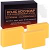 LOPHE Soap con Acido, 3 Pezzi Acido Cogico Sapone Soap con Acido Cogico da 100g, Rimozione Macchie Scure per Viso e Corpo, Sbiancante e Illuminante
