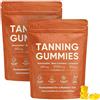 BNOYONERAS Gummies Abbronzanti da Donna, Tanning Gummies Women, Abbronzatura Rapida Senza Sole, Astaxantina, Miscela di Beta-Carotene e Licopene, Luminosità e Idratazione Della Pelle per un Bagliore Naturale (2)