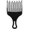 Dioche Pettine a Denti Larghi, Pettine per Capelli Afro con Materiale ABS Privo di Calore Statico, per Capelli Ricci Acconciature Africane Strumento per lo Styling (1BLACK)