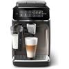 Philips Serie 3300 Macchina da caffè automatica - 6 tipi di bevande, Display touch screen a colori, LatteGo, SilentBrew, Macinacaffè in ceramica al 100%, Filtro AquaClean. Cromato nero (EP3347/90)