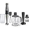 Braun MultiQuick 9 - Frullatore a Immersione Anti Splash, Selezione di Velocità Precisa, Active PowerDrive, Frullatore a Caraffa, Tritatutto, Bicchiere 600 mL, 1200W, Nero (MQ9147X)