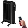 BLACK+DECKER - Radiatore ad olio 2000W | Termosifone elettrico | 9 elementi | 3 livelli di potenza | Regolabile | Timer 24 h | Ultra silenzioso | Protezione surriscaldamento | Display digitale