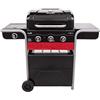 Charbroil Char-Broil Gas2Coal Hybrid Grill Barbecue Gas e Carbone 3 Fuochi Nero