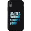 Limited Edition August 2008 Legendary Ye Custodia per iPhone XR Agosto 2008 Compleanno 2008 Edizione Limitata