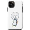 Skydiving fall jump fly tandem parachute Custodia per iPhone 11 Pro Paracadutismo pinguino con paracadute