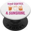 Maglietta Estiva Vacanza Al Mare Sole Re Maglietta Estiva Vacanza Retro Beach Vintage Sun Coffee PopSockets PopGrip Adesivo