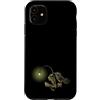 Mermaid Ronnie Custodia per iPhone 11 Scheletro rana pescatrice con lampadina incandescente, pesce bioluminescente