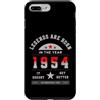 Regalo Vintage Retrò Collezione Anno Mem Custodia per iPhone 7 Plus/8 Plus Legends Are Born In The Year 1954 Anno Leggendario