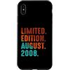 August 2008 Birthday Gift For Year 2008 Custodia per iPhone XS Max Edizione Limitata Agosto 2008 Compleanno