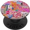 Pink Disco Collage Phone Grip Pink Disco Collage PopSockets PopGrip Adesivo