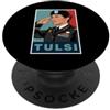 Feminist Political Icon Women's Rights Tulsi Gabbard per la prima presidente donna 2028 PopSockets PopGrip Adesivo