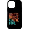 August 2008 Birthday Gift For Year 2008 Custodia per iPhone 13 Pro Max Edizione Limitata Agosto 2008 Compleanno