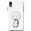 Skydiving fall jump fly tandem parachute Custodia per iPhone XR Paracadutismo pinguino con paracadute