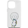 Skydiving fall jump fly tandem parachute Custodia per iPhone 13 Pro Paracadutismo pinguino con paracadute