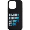 Limited Edition August 2008 Legendary Ye Custodia per iPhone 15 Pro Max Agosto 2008 Compleanno 2008 Edizione Limitata