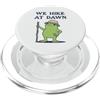 Dawn Trekker Frogs Escursioniamo All'alba Escursionista Rana Mattina presto Trek PopSockets PopGrip per MagSafe