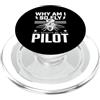 MAGDesigns Ltd. - Summer 2026 Tops Perché sono così volare dovrebbe essere pilota divertente aviazione umorismo Avgeek PopSockets PopGrip per MagSafe