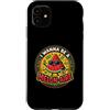 Cute Fruit Cartoon Joke for Food Lovers Custodia per iPhone 11 Divertente cibo gioco di parole anguria melonaire amante dei soldi