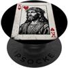 Jesus is King Card Game Lover Tees Vintage Gesù Cristo Re di Cuori Christian Gioco Carta PopSockets PopGrip Adesivo