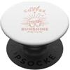Maglietta Estiva Vacanza Al Mare Sole Re Maglietta Estiva Vacanza Retro Beach Vintage Sun Coffee PopSockets PopGrip Adesivo