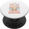 Maglietta Estiva Vacanza Al Mare Sole Re Maglietta Estiva Vacanza Retro Beach Vintage Sun Coffee PopSockets PopGrip Adesivo
