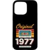 Vintage Birthday Collection Custodia per iPhone 15 Pro Max Originale 1977 Vintage Cassette Birthday Edition